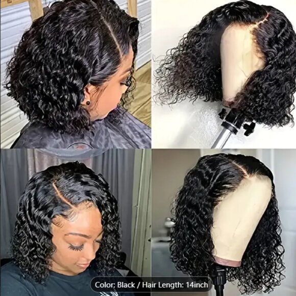 Human Wig, For Woman, Pixie Cut Wig, No Glue Wig 14 Inch - Picture 1 of 5